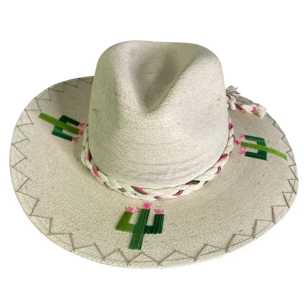 Corazon Playero Exclusive Cactus Embroidered Sun Hat